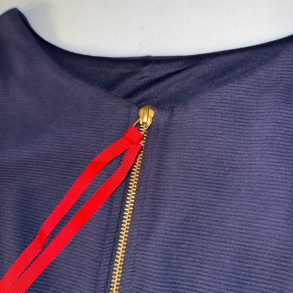 BODEN Preppy Navy Dress Ribbed Dress Size 4 Stunning Pencil - Picture 8 of 11